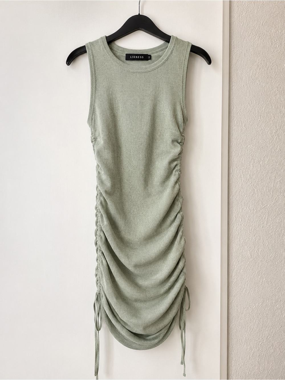 Lioness Sage Green Knit Sleeveless Dress